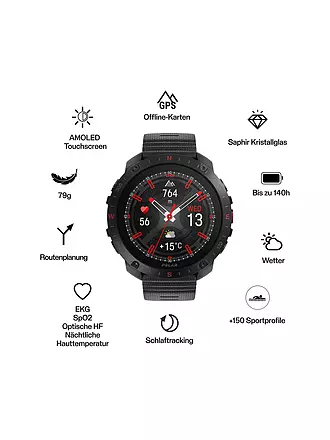 POLAR | Orologio multisport outdoor Grit X2 Pro | schwarz